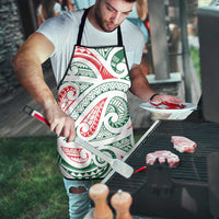 New Zealand Kowhaiwhai Christmas Apron Traditional Maori Koru Pattern LT9 - Polynesian Pride