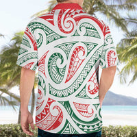 New Zealand Kowhaiwhai Christmas Hawaiian Shirt Traditional Maori Koru Pattern - Polynesian Pride
