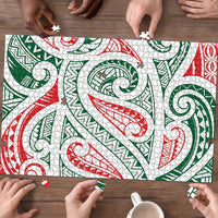 New Zealand Kowhaiwhai Christmas Puzzle Traditional Maori Koru Pattern - Polynesian Pride