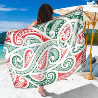New Zealand Kowhaiwhai Christmas Sarong Traditional Maori Koru Pattern - Polynesian Pride