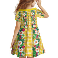 Hawaiian Palaka Family Matching Puletasi and Hawaiian Shirt Hibiscus Pineapple Lei - Polynesian Pride