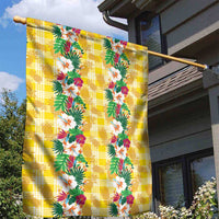 Hawaiian Palaka Garden Flag Hibiscus Pineapple Lei - Polynesian Pride