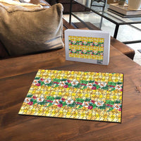 Hawaiian Palaka Puzzle Hibiscus Pineapple Lei - Polynesian Pride