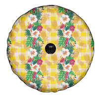Hawaiian Palaka Spare Tire Cover Hibiscus Pineapple Lei - Polynesian Pride
