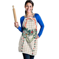 Brown Hawaiian Palaka Apron Kukui Nut Money Lei - Polynesian Pride