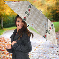 Brown Hawaiian Palaka Umbrella Kukui Nut Money Lei - Polynesian Pride