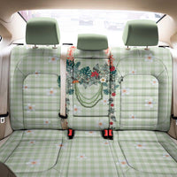 Sage Green Hawaiian Palaka Back Car Seat Cover Kukui Nut Money Lei - Polynesian Pride