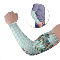 Turquoise Hawaiian Palaka Arm Sleeves Kukui Nut Money Lei - Polynesian Pride