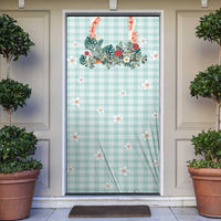 Turquoise Hawaiian Palaka Door Cover Kukui Nut Money Lei LT9 Turquoise - Polynesian Pride