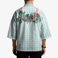 Turquoise Hawaiian Palaka Kimono Kukui Nut Money Lei - Polynesian Pride