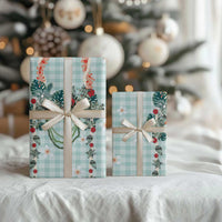 Turquoise Hawaiian Palaka Wrapping Paper Kukui Nut Money Lei - Polynesian Pride