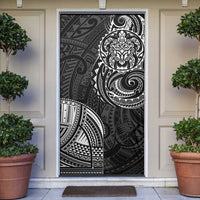 Polynesian Turtle Tribal Tattoo Door Cover Black Style - Polynesian Pride