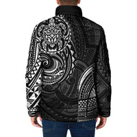 Polynesian Turtle Tribal Tattoo Padded Jacket Black Style - Polynesian Pride