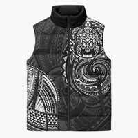 Polynesian Turtle Tribal Tattoo Sleeveless Puffer Jacket Black Style - Polynesian Pride