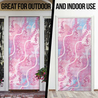 Japanese Koi Fish Door Cover Pink Wagara Palaka Honohono Pikake Lei