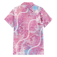 Japanese Koi Fish Family Matching Summer Maxi Dress and Hawaiian Shirt Pink Wagara Palaka Honohono Pikake Lei LT9 - Polynesian Pride