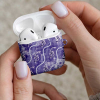 Japanese Koi Fish AirPods Case Purple Wagara Palaka Honohono Pikake Lei LT9 - Polynesian Pride