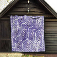 Japanese Koi Fish Quilt Purple Wagara Palaka Honohono Pikake Lei