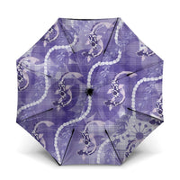 Japanese Koi Fish Umbrella Purple Wagara Palaka Honohono Pikake Lei