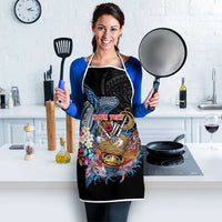 Personalized Japanese Koi Fish Ramen Apron Aloha Shark Kakau Pattern LT9 - Polynesian Pride