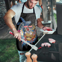 Personalized Japanese Koi Fish Ramen Apron Aloha Shark Kakau Pattern LT9 - Polynesian Pride