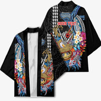 Personalized Japanese Koi Fish Ramen Kimono Aloha Shark Kakau Pattern LT9 - Polynesian Pride