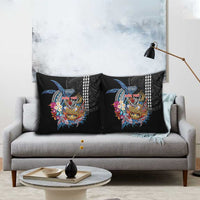 Personalized Japanese Koi Fish Ramen Pillow Cover Aloha Shark Kakau Pattern LT9 - Polynesian Pride