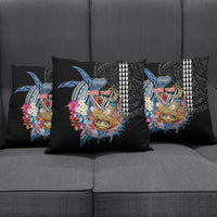 Personalized Japanese Koi Fish Ramen Pillow Cover Aloha Shark Kakau Pattern LT9 - Polynesian Pride