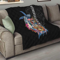 Personalized Japanese Koi Fish Ramen Quilt Aloha Shark Kakau Pattern LT9 - Polynesian Pride
