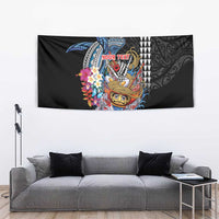 Personalized Japanese Koi Fish Ramen Tapestry Aloha Shark Kakau Pattern LT9 - Polynesian Pride