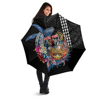 Personalized Japanese Koi Fish Ramen Umbrella Aloha Shark Kakau Pattern LT9 - Polynesian Pride