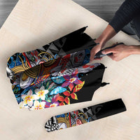 Personalized Japanese Koi Fish Ramen Umbrella Aloha Shark Kakau Pattern LT9 - Polynesian Pride
