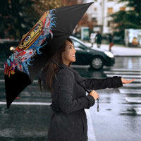 Personalized Japanese Koi Fish Ramen Umbrella Aloha Shark Kakau Pattern LT9 - Polynesian Pride