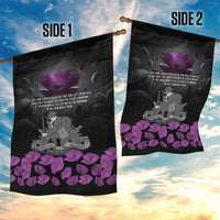 ANZAC Day Remembrance Garden Flag Purple Poppy We Will Remember Them