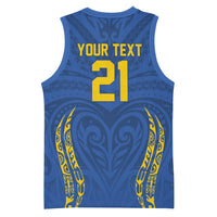 Custom Oceania Football Solomon Kings Basketball Jersey Polynesian Tribal Pattern