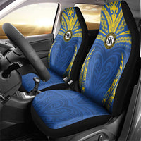 Oceania Football Solomon Kings Car Seat Cover Polynesian Tribal Pattern