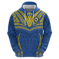 Custom Oceania Football Solomon Kings Hoodie Polynesian Tribal Pattern LT9 - Polynesian Pride