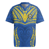 Custom Oceania Football Solomon Kings Rugby Jersey Polynesian Tribal Pattern