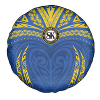 Oceania Football Solomon Kings Spare Tire Cover Polynesian Tribal Pattern