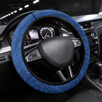 Oceania Football Solomon Kings Steering Wheel Cover Polynesian Tribal Pattern LT9 Universal Fit Blue - Polynesian Pride