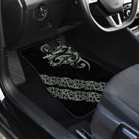 All Black Maori Tribal Tattoo Personalised Car Mats Moss Green Polynesian Style - Polynesian Pride