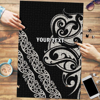 All Black Maori Tribal Tattoo Personalised Puzzle Stone Gray Polynesian Style - Polynesian Pride