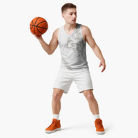 All White Maori Tribal Tattoo Personalised Basketball Jersey Stone Gray Polynesian Style - Polynesian Pride