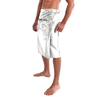 All White Maori Tribal Tattoo Personalised Lavalava Stone Gray Polynesian Style - Polynesian Pride