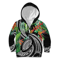 Polynesian Pacific Rugby Tribal Kid Hoodie Tropical Vibe