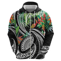 Polynesian Pacific Rugby Tribal Zip Hoodie Tropical Vibe