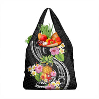 Hau'oli Makahiki Hou Grocery Bag Aloha Pineapple Tropical Vibe
