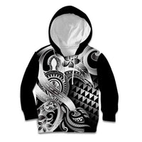 Aloha Black Tribal Honu Tattoo Kid Hoodie LT9 Hoodie Black - Polynesian Pride