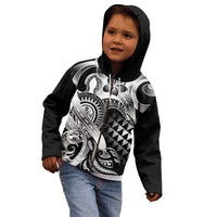 Aloha Black Tribal Honu Tattoo Kid Hoodie LT9 - Polynesian Pride