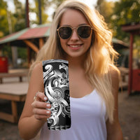 Aloha Black Tribal Honu Tattoo Skinny Tumbler